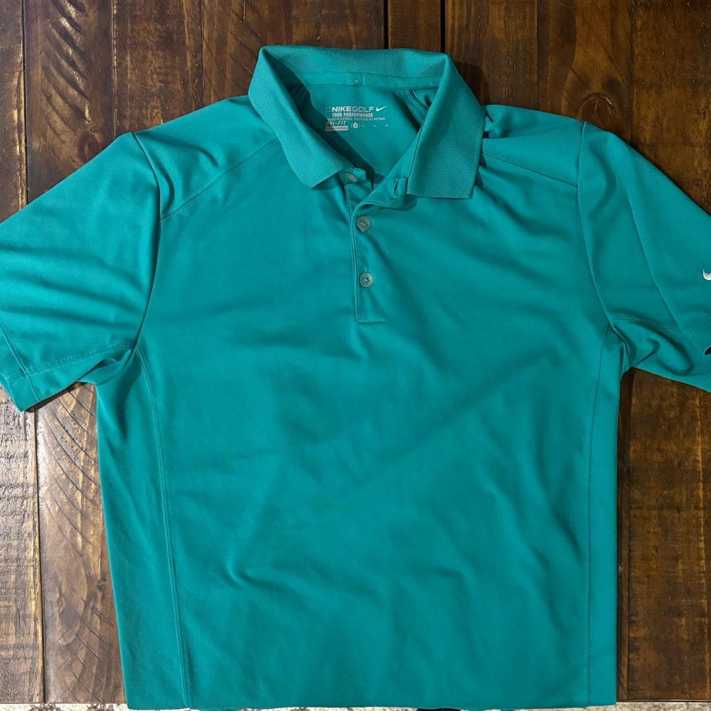 Nike Men's Teal Polo Shirt